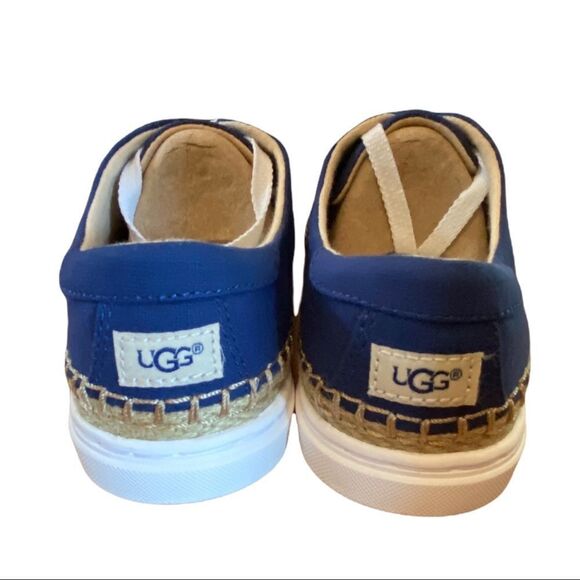 New in Box NIB UGG Women's "Eyan II" Blue Canvas Lace Sneakers 5 - Picture 4 of 5